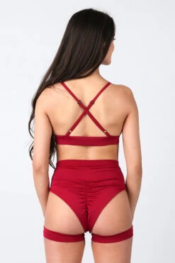 REV ACTIV Bomb Garter Shorts - Cherry -Rad Store cherry triangle top cherry bomb shorts 1