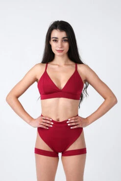 REV ACTIV Bomb Garter Shorts - Cherry -Rad Store cherry triangle top cherry bomb shorts 3