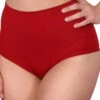 Cleo The Hurricane Essential High Waisted Shorts - Red -Rad Store esshwrt3
