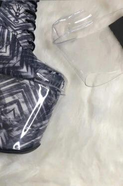 Hella Heels Classique Shoe Protector - Clear (Black Back) -Rad Store exotiqueShoeProtector Clear1