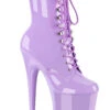 Pleaser USA Flamingo-1020 8inch Pleaser Boots - Patent Lavender -Rad Store flamingo 1020 lv 1 1