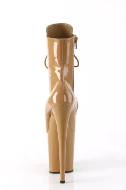 Pleaser USA Flamingo-1020 8inch Pleaser Boots - Patent Toffee -Rad Store flamingo 1020 tf m09