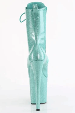 Pleaser USA Flamingo-1040GP 8inch Pleaser Boots - Aqua Glitter -Rad Store flamingo 1040gp aqg m09