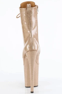 Pleaser USA Flamingo-1040GP 8inch Pleaser Boots - Gold Glitter -Rad Store flamingo 1040gp gg m09