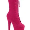 Pleaser USA Flamingo-1050FS Faux Suede 8inch Pleaser Boots - Hot Pink 1 Pleaser USA Flamingo-1050FS Faux Suede 8inch Pleaser Boots - Hot Pink -Rad Store flamingo 1050fs hpfs