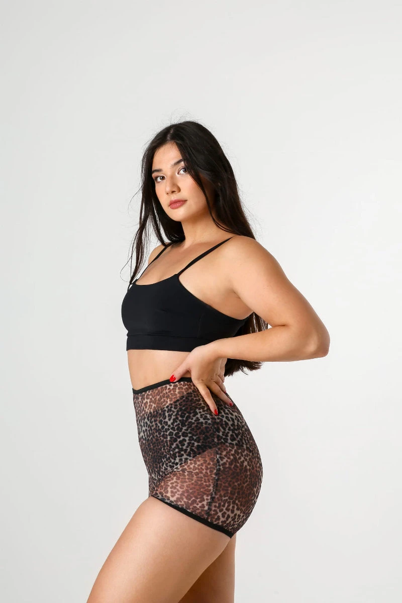 REV ACTIV Pleasure Mesh Shorts - Wild Leopard 5 REV ACTIV Pleasure Mesh Shorts - Wild Leopard - Image 3