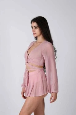 REV ACTIV Mesh Wrap Blouse - Pink 7 REV ACTIV Mesh Wrap Blouse - Pink -Rad Store pink mesh pleasure set 3 0e640359 0e5b 4f51 8de9 d6f66e7c3b6d