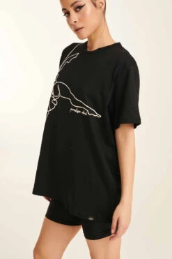 Paradise Chick Supreme Poledancer T-shirt - Black -Rad Store pole dancer t shirt3