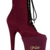Pleaser USA Shoe Protectors - Burgundy Lycra -Rad Store psp bylyr 1