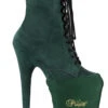 Pleaser USA Shoe Protectors - Emerald Green Lycra -Rad Store psp emgnlyr
