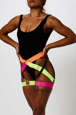 Rolling Bottom Harness - FLURO -Rad Store qRollingBrand Lookbook 06 05 21 230071