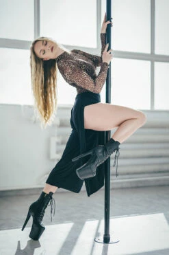 REV ACTIV Sensual Flow Pants (with Leg Slit) - Black -Rad Store revactiv dancetemple all malowanieswiatlem 007