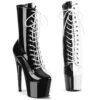 Pleaser USA Adore-1040TT 7inch Pleaser Boots - Patent Black/White -Rad Store slice1 6b9fd0fc 5fb4 4cfe a60c c5c7194301c9