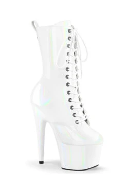 Rad Store 4 Pleaser USA Adore-1040WR 7inch Pleaser Boots - Holographic White