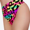 Cleo The Hurricane High Rider Hot Pants - Neon Leopard -Rad Store unnamed 2